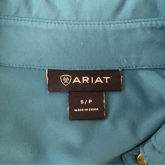 Ariat Ladies Talent Show Blue Polo Shirt equestrian horse - Picture 7 of 10